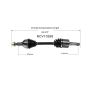 GSP NCV10268 Chevrolet, Pontiac CV Axle Assembly  - Front Left