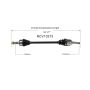 GSP NCV10273 Buick, Cadillac (2.0, 3.0, 3.6) CV Axle Assembly  - Rear Right