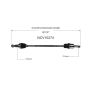 GSP NCV10274 Buick, Chevrolet, GMC CV Axle Assembly  - Rear Left