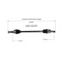 GSP NCV10275 Buick, Chevrolet, GMC CV Axle Assembly  - Rear Right