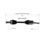 GSP NCV10279 Buick, Chevrolet (2.4, 2.5) CV Axle Assembly  - Front Left