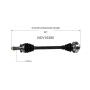 GSP NCV10280 13-17 Cadillac ATS (2.0, 2.5, 3.6) CV Axle Assembly  - Rear Left