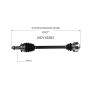 GSP NCV10283 13-17 Cadillac ATS (2.0, 2.5, 3.6) CV Axle Assembly  - Rear Left