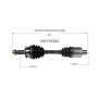 GSP NCV10284 13-19 Cadillac ATS (2.0, 3.6) CV Axle Assembly  - Front Left