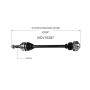 GSP NCV10287 08-14 Cadillac CTS (3.0, 3.6) CV Axle Assembly  - Rear Right