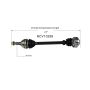 GSP NCV10288 08-14 Cadillac CTS (3.0, 3.6) CV Axle Assembly  - Rear Left