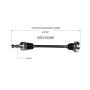 GSP NCV10289 09-15 Cadillac CTS (6.2) CV Axle Assembly  - Rear Right