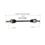 GSP NCV10290 05-07 Cadillac CTS (2.8, 3.6) CV Axle Assembly  - Rear Right