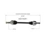 GSP NCV10291 05-07 Cadillac CTS (2.8, 3.6) CV Axle Assembly  - Rear Left