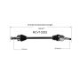 GSP NCV10292 12-16 Cadillac SRX (FWD) CV Axle Assembly  - Rear Right