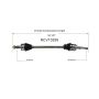 GSP NCV10295 12-16 Cadillac SRX CV Axle Assembly  - Rear Left