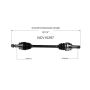 GSP NCV10297 10-15 Chevrolet Camaro CV Axle Assembly  - Rear Right