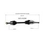 GSP NCV10298 12-20 Chevrolet Sonic (1.4) CV Axle Assembly  - Front Left