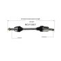 GSP NCV10301 12-19 Chevrolet Sonic (1.4) CV Axle Assembly  - Front Left