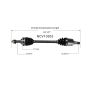 GSP NCV10303 13-15 Chevrolet Spark CV Axle Assembly  - Front Left