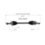 GSP NCV10304 2013 Chevrolet Spark CV Axle Assembly  - Front Left