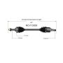 GSP NCV10308 14-15 Chevrolet Spark CV Axle Assembly  - Front Left