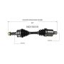 GSP NCV10310 11-15 Chevrolet Volt CV Axle Assembly  - Front Left