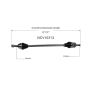 GSP NCV10313 08-09 Saturn Astra CV Axle Assembly  - Front Right