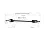 GSP NCV10315 08-09 Saturn Astra CV Axle Assembly  - Front Right