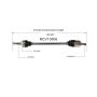GSP NCV10506 Chevrolet, Pontiac (2.0, 2.2) CV Axle Assembly  - Front Right