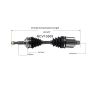 GSP NCV10509 Buick, Cadillac, Chevrolet, Oldsmobile... (FWD) CV Axle Assembly