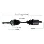 GSP NCV10521 Buick, Cadillac, Oldsmobile, Pontiac... CV Axle Assembly  - Front Left