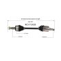 GSP NCV10530 Buick, Cadillac, Oldsmobile CV Axle Assembly  - Front Right