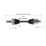 GSP NCV10532 Oldsmobile, Pontiac CV Axle Assembly  - Front Right