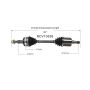 GSP NCV10538 Buick, Cadillac CV Axle Assembly  - Front Right