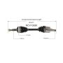 GSP NCV10550 Buick, Cadillac, Oldsmobile CV Axle Assembly  - Front Right