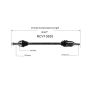 GSP NCV10555 Pontiac, Toyota (1.8 - FWD) CV Axle Assembly  - Front Right