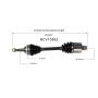 GSP NCV10562 Saturn CV Axle Assembly  - Front Right