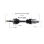 GSP NCV10565 Buick, Chevrolet, Oldsmobile, Pontiac... CV Axle Assembly  - Front Left