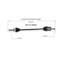 GSP NCV10606 Oldsmobile, Pontiac (2.2, 2.4) CV Axle Assembly  - Front Right