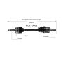GSP NCV10609 Chevrolet, Pontiac CV Axle Assembly  - Front Left
