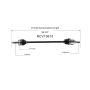 GSP NCV10610 Chevrolet, Pontiac CV Axle Assembly  - Front Right