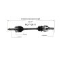 GSP NCV10611 Chevrolet, Pontiac CV Axle Assembly  - Front Left