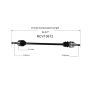 GSP NCV10612 Chevrolet, Pontiac CV Axle Assembly  - Front Right