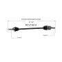 GSP NCV10614 Chevrolet, Pontiac CV Axle Assembly  - Front Right
