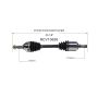 GSP NCV10626 Ford, Mercury CV Axle Assembly  - Front Left