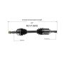 GSP NCV10645 Chevrolet, Pontiac, Saturn, Suzuki... (3.5, 3.6) CV Axle Assembly  - Front Left