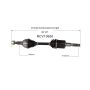 GSP NCV10650 Chevrolet, Pontiac, Saturn (2.4) CV Axle Assembly  - Front Left