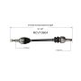 GSP NCV10904 Cadillac, Pontiac, Saturn (3.6, 4.6 - AWD) CV Axle Assembly  - Rear Left