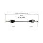 GSP NCV10905 Cadillac, Pontiac, Saturn (3.6, 4.6 - AWD) CV Axle Assembly  - Rear Right