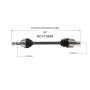 GSP NCV10999 Cadillac, Chevrolet (4.4, 4.6, 6.0, 6.2) CV Axle Assembly  - Rear
