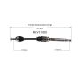 GSP NCV11000 10-13 Ford Transit Connect CV Axle Assembly  - Front Right