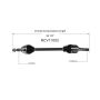 GSP NCV11002 03-06 Ford Expedition CV Axle Assembly  - Rear Left