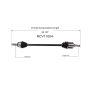 GSP NCV11004 Ford, Mercury CV Axle Assembly  - Front Right