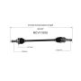GSP NCV11005 Ford, Lincoln, Mercury (3.0, 3.5) CV Axle Assembly  - Rear Left